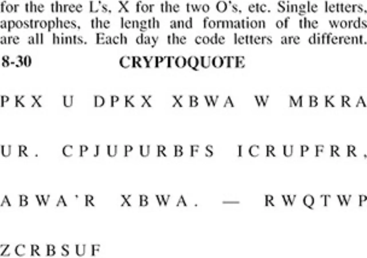 Cryptoquote Answer for 08/30/2024